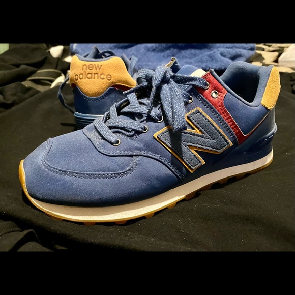 New Balance Shoes | New Balance Ml574bph Mens Mi574 Version 2 Moroccan TileBrown Sugar Size 8. | Color: Blue | Size: 8 | Sweet16nine's Closet
